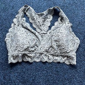 Aeropostale razor back bralette, Grey, size XS